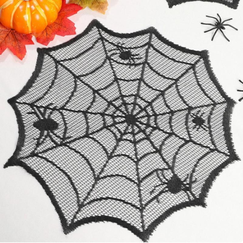 Spider Web Halloween Decoration - [MOA] 2/4 unidades de mantel de