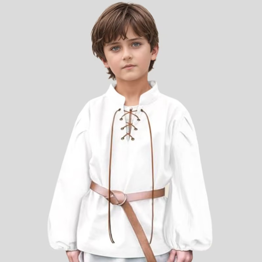 Halloween Costume Kids - Camisa Pirata Medieval para Niños, Camisa