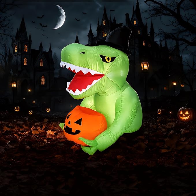 Halloween Pumpkin Decor Led - Decoraciones inflables de Halloween para exteriores