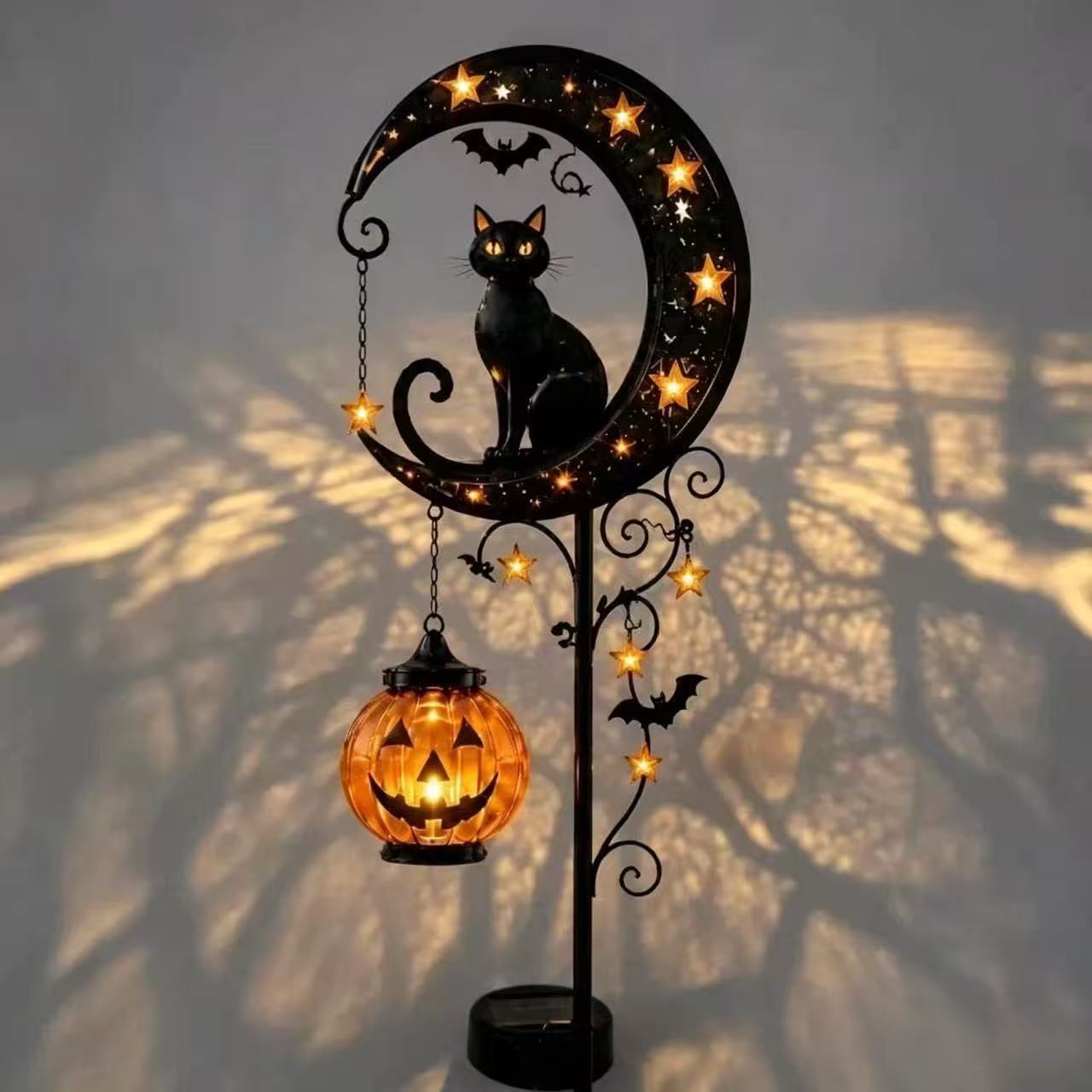 Lámpara de jardín con forma de - Pumpkin Lantern Halloween reseña y precio