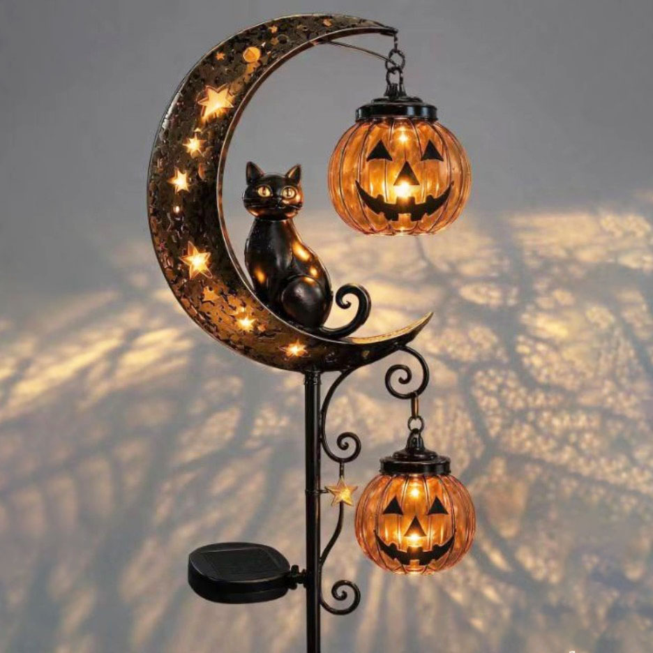 Lámpara de jardín con forma de - Pumpkin Lantern Halloween reseña y precio