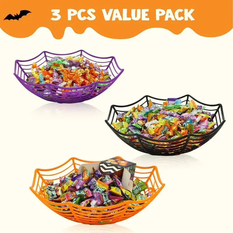 1/3 unidades: cuenco para dulc - Spider Web Halloween Decoration reseña y precio