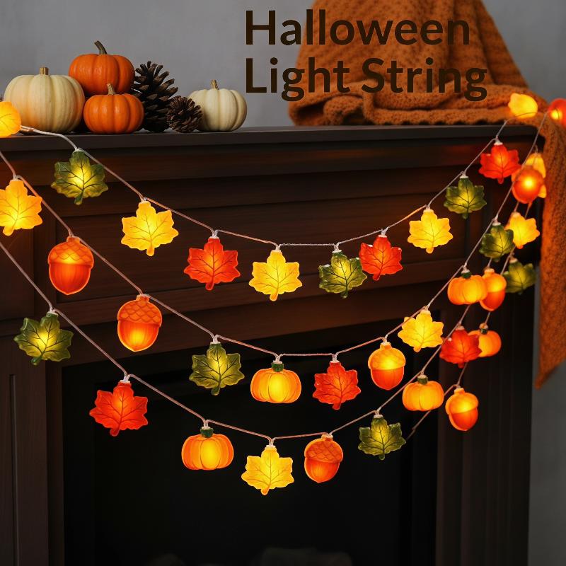 Guirnalda de luces LED de 1,5  - Halloween Pumpkin Decor Led reseña y precio