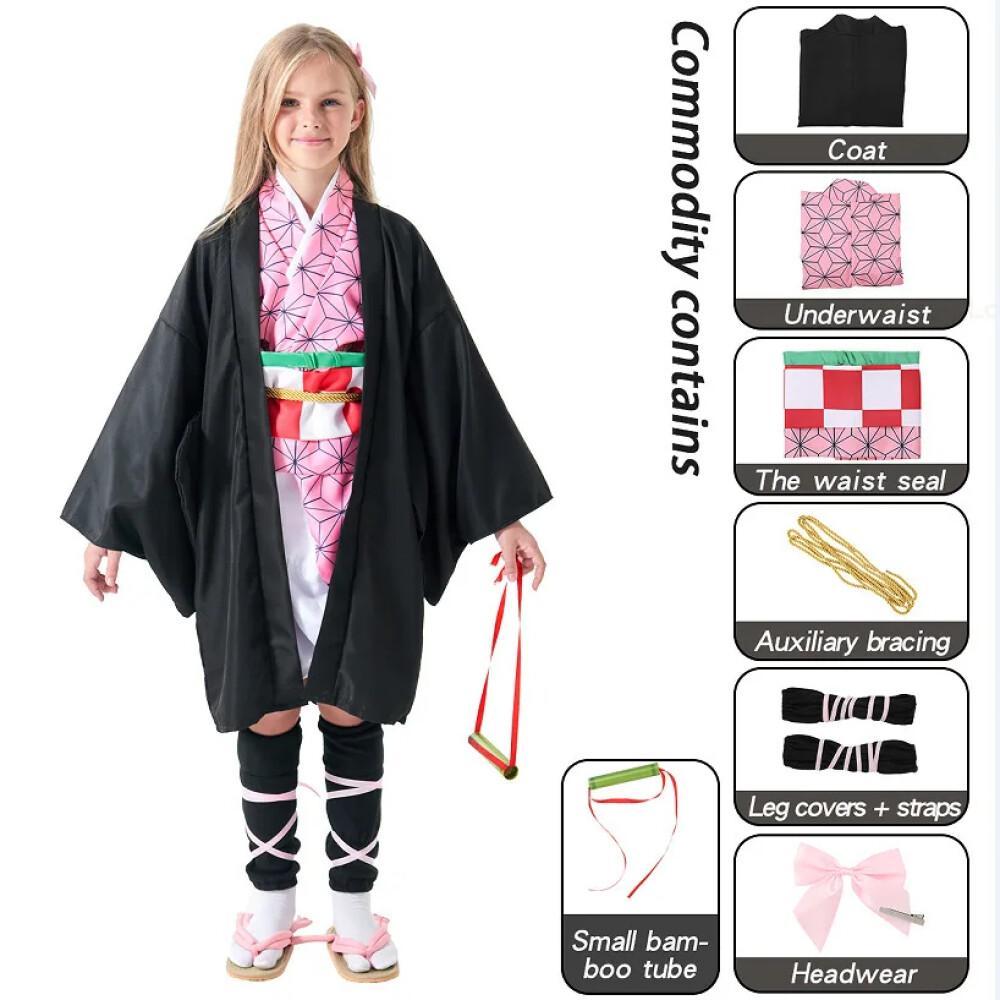 Disfraz de Anime Demon Slayer  - Halloween Costume Kids reseña y precio