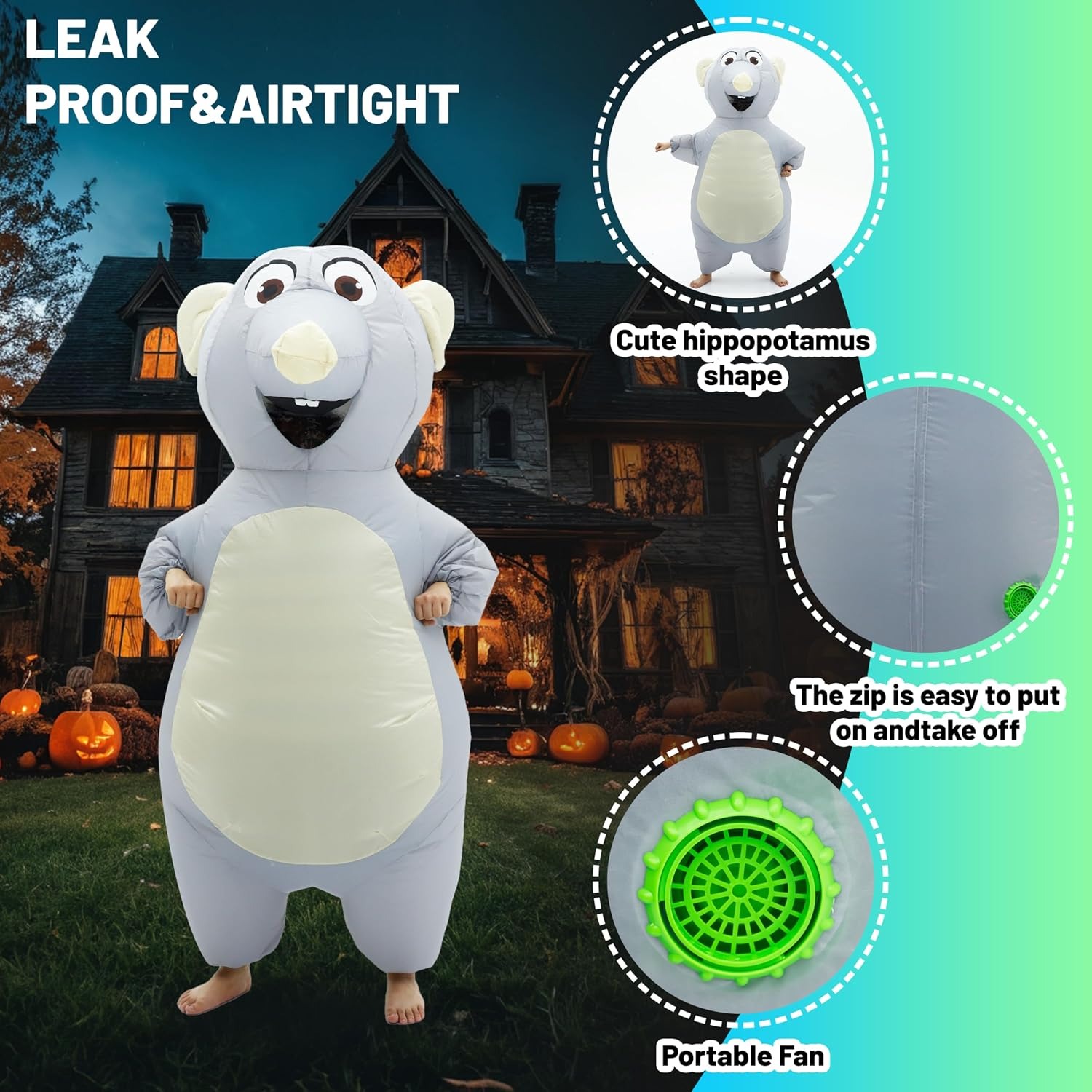 Disfraz de Ratón Inflable para - Halloween Costume Adult reseña y precio