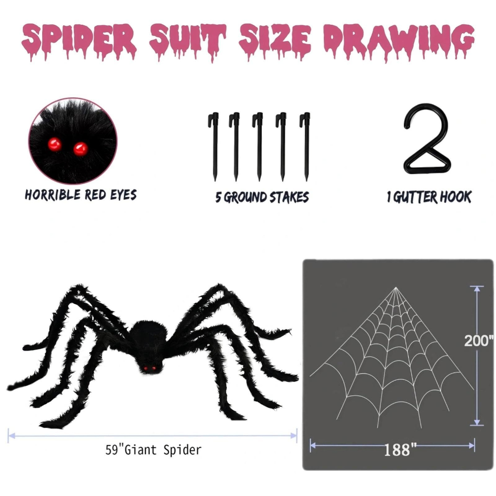 Telaraña de Halloween de 200 P - Spider Web Halloween Decoration reseña y precio