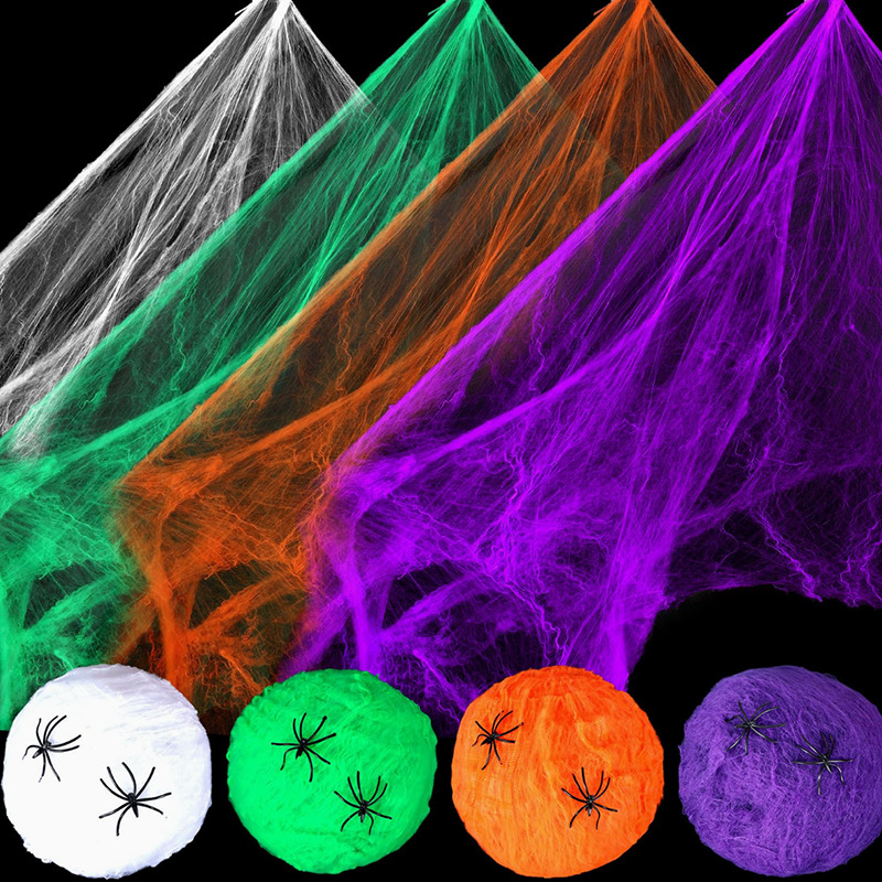 Decoración de Halloween: telar - Spider Web Halloween Decoration reseña y precio