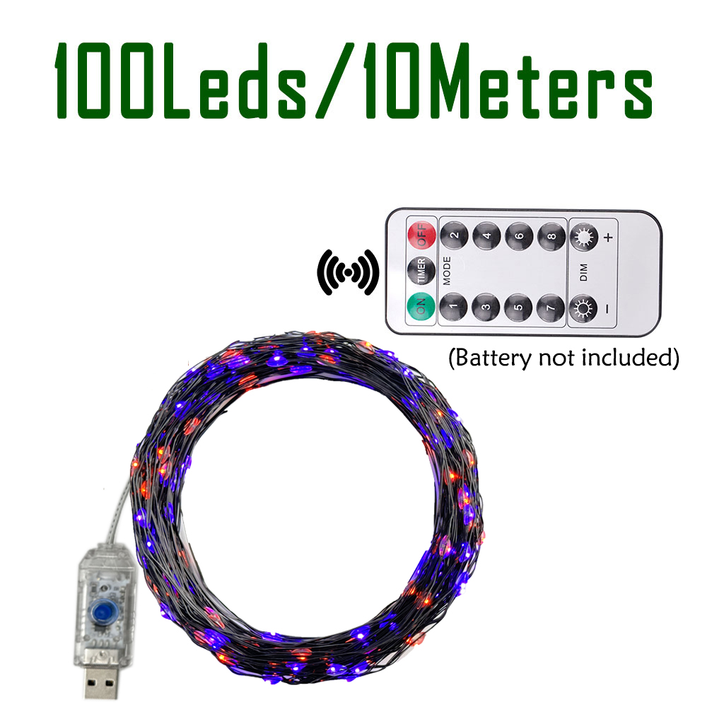 Guirnalda de luces LED de 100/ - Halloween Led String Lights Orange reseña y precio